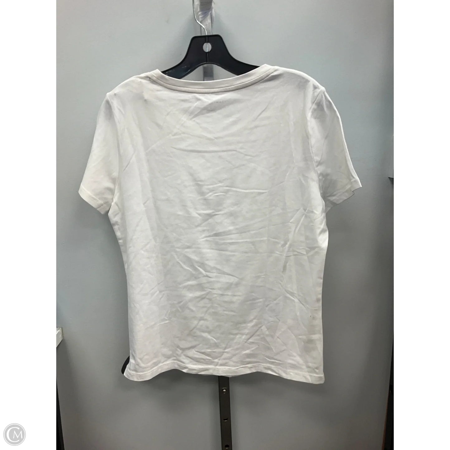 Top Short Sleeve By Tommy Hilfiger In White, Size: M
