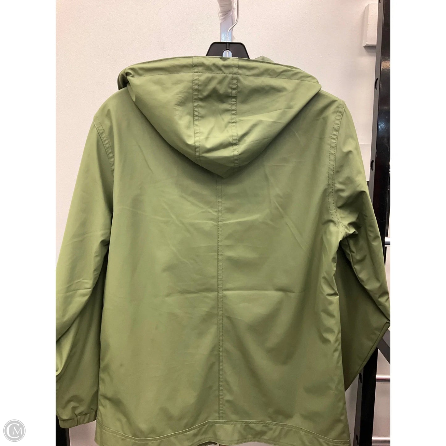Coat Raincoat By Clothes Mentor In Green, Size: S