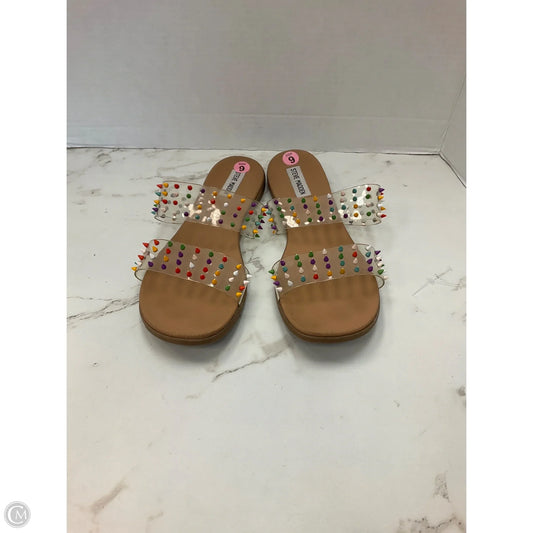 Sandals Flats By Steve Madden In Multi-colored, Size: 9