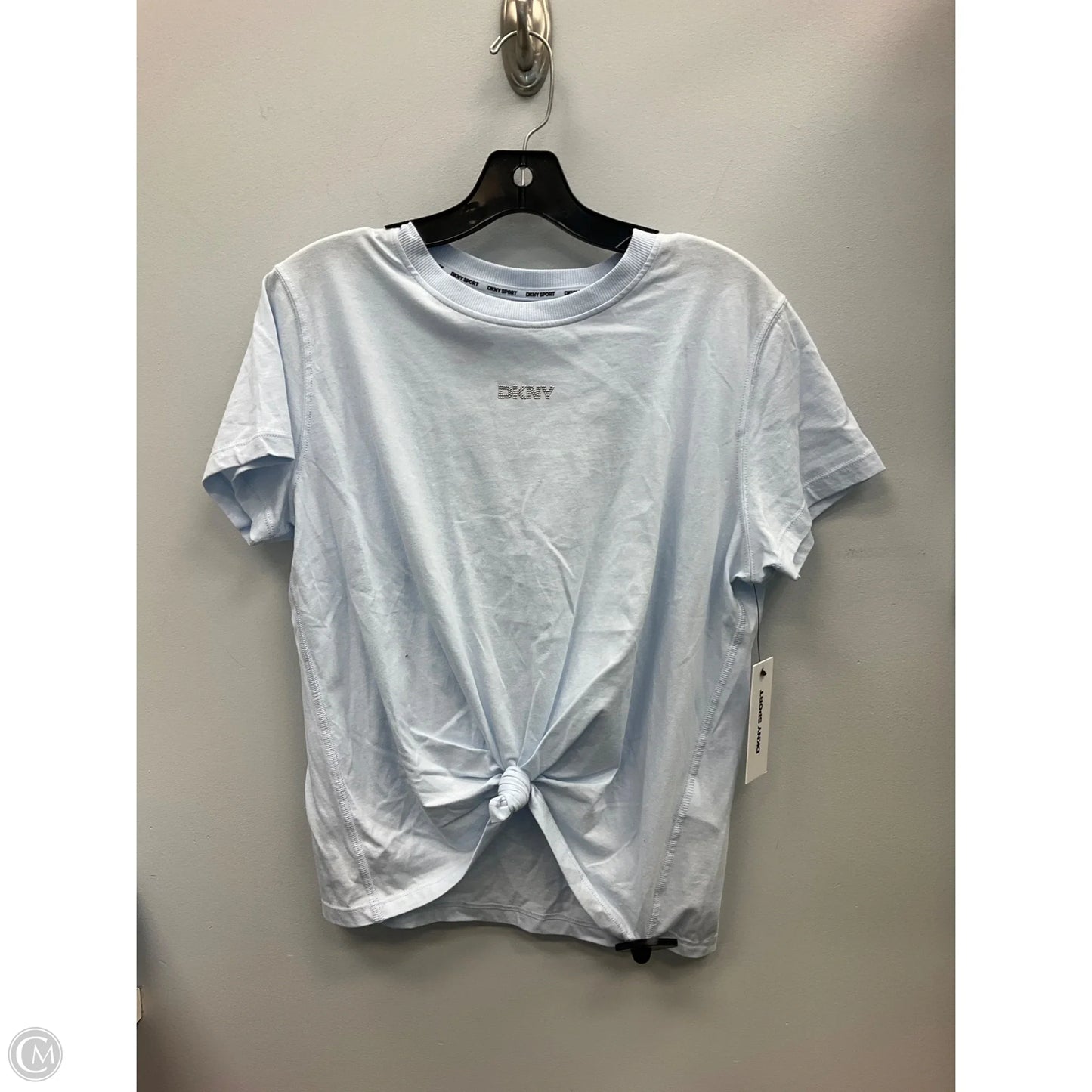 Top Short Sleeve By Dkny In Blue, Size: S