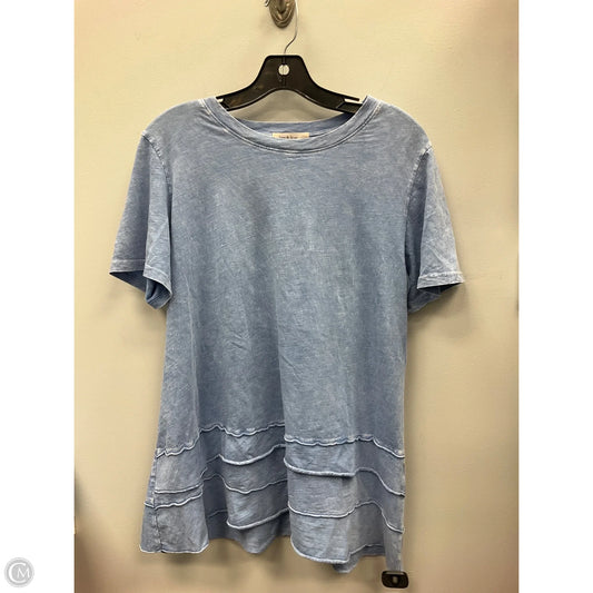 Top Short Sleeve By Jess And Jane In Blue, Size: M