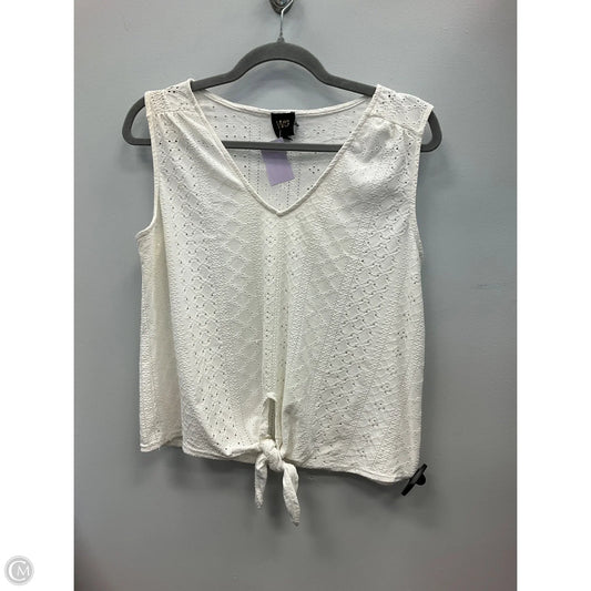 Top Sleeveless By W5 In Ivory, Size: M