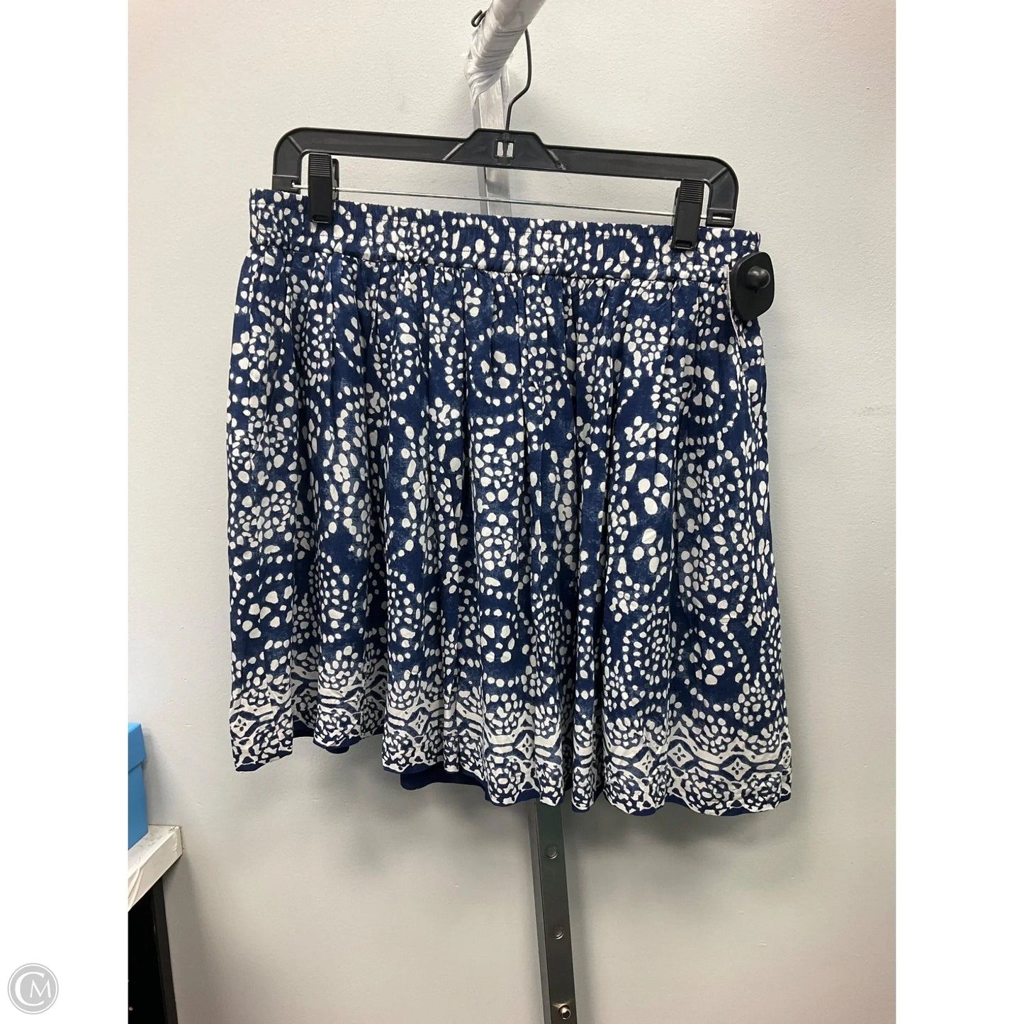 Skirt Mini & Short By Vince Camuto In Blue & White, Size: M