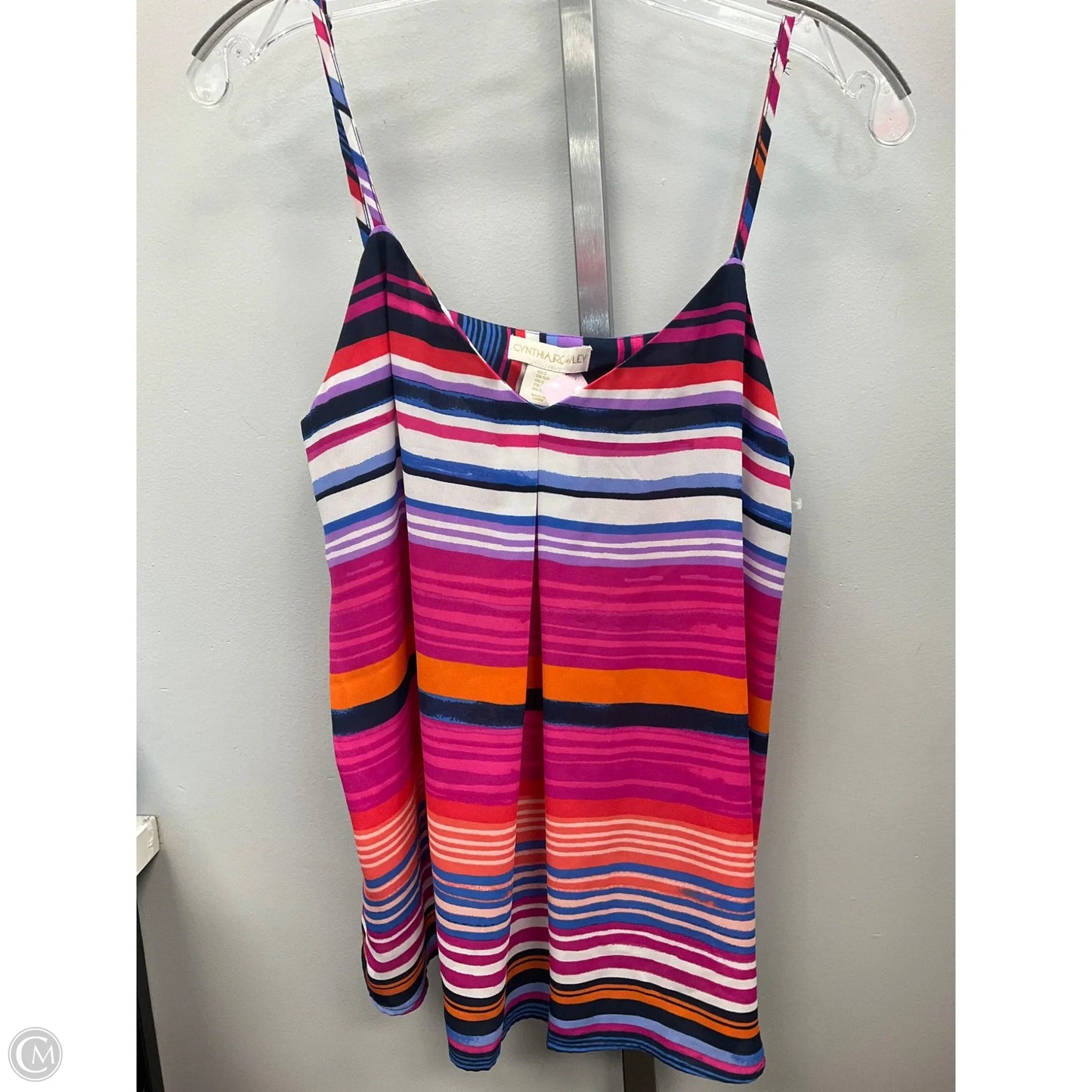 Top Sleeveless By Cynthia Rowley In Rainbow Print, Size: S