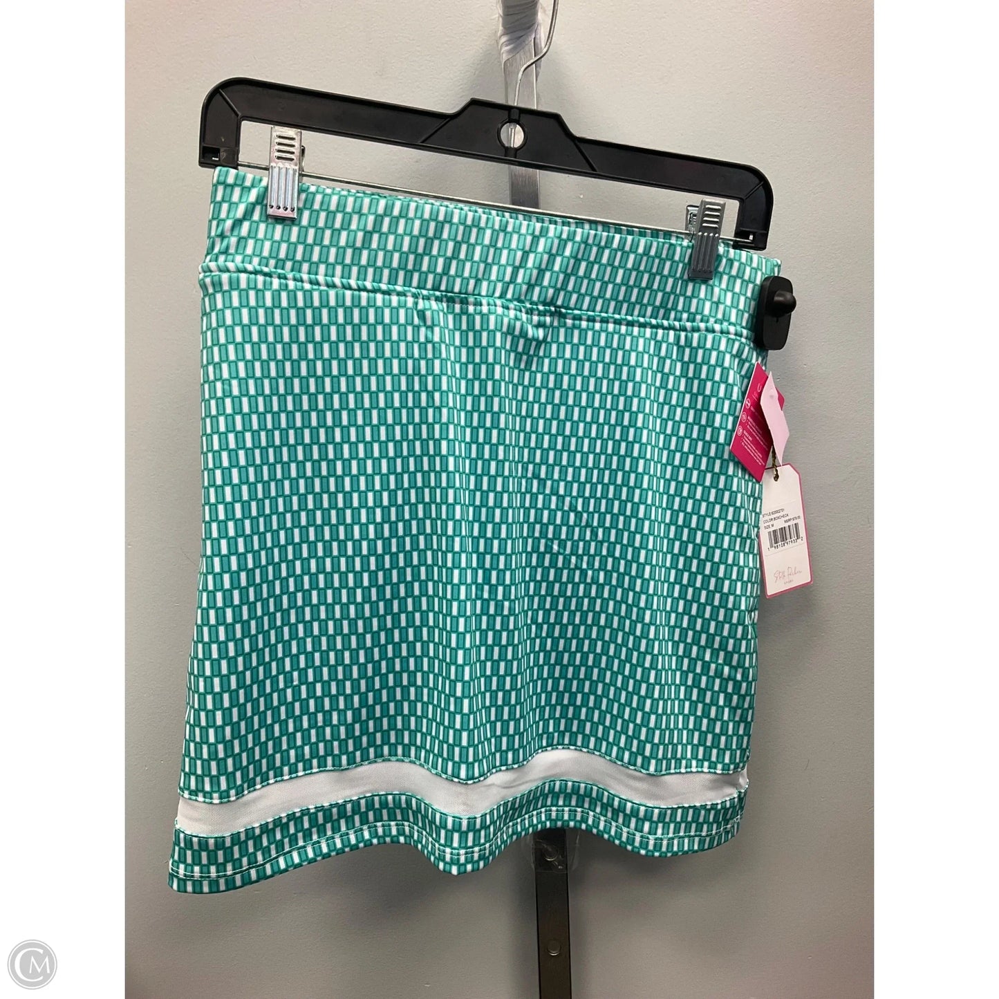 Skort By Stella Parker In Green & White, Size: Xl