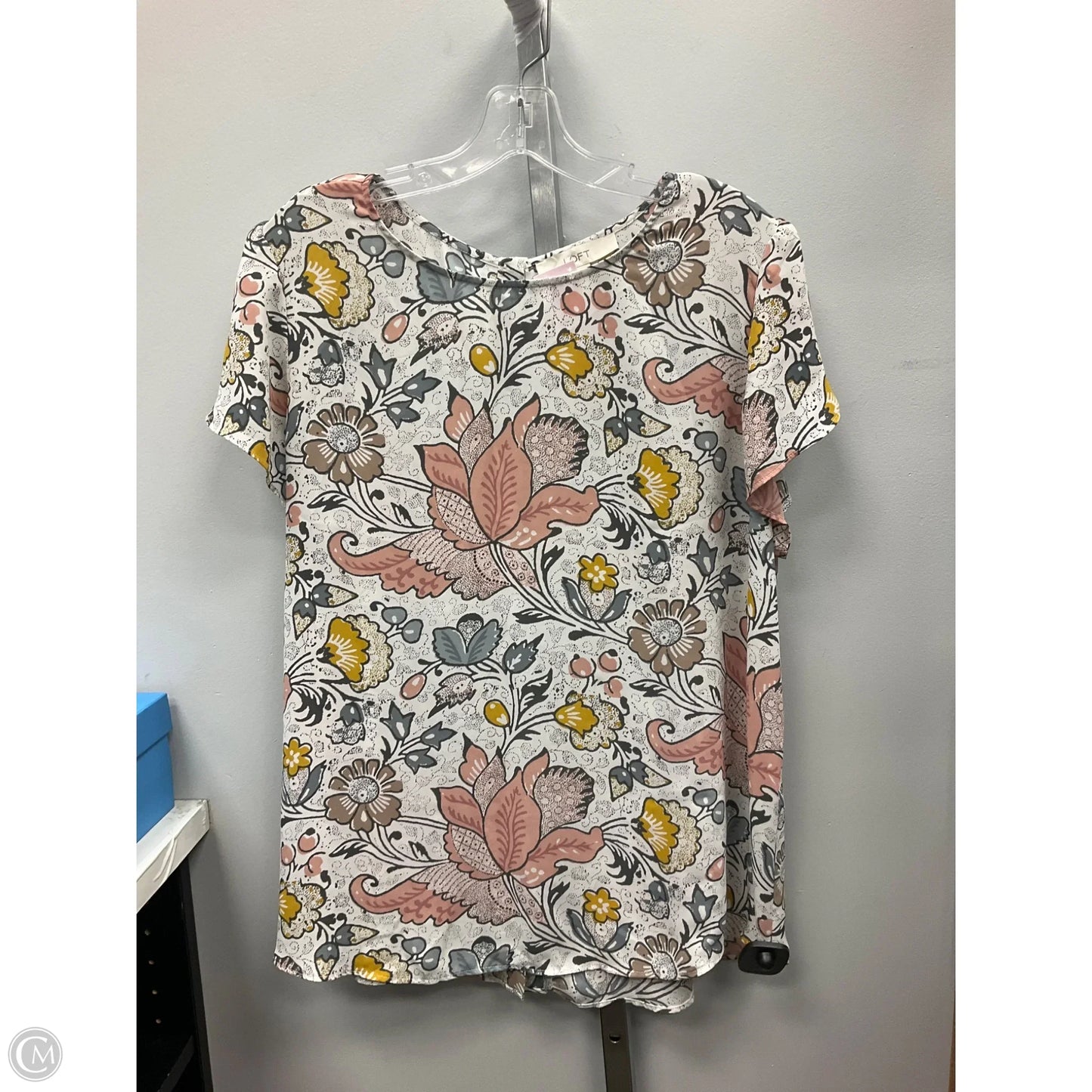 Top Sleeveless By Loft In Floral Print, Size: Xl