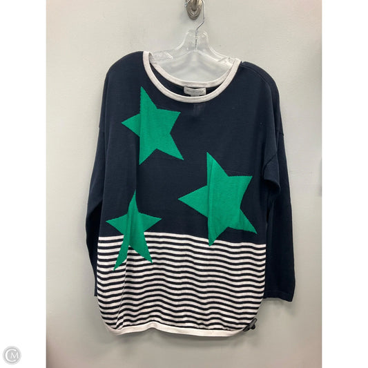Sweater By Christopher And Banks In Blue & Green, Size: L