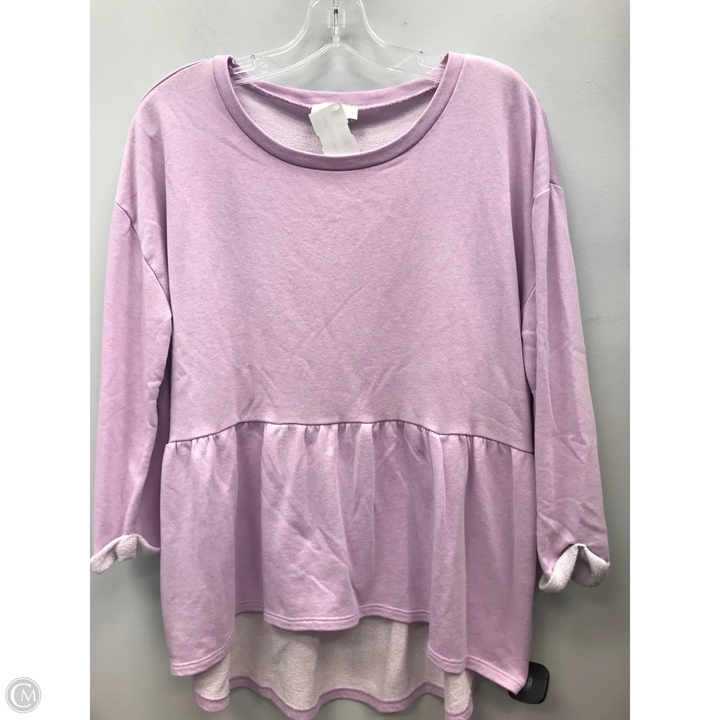 Top Long Sleeve By Loft In Purple, Size: M
