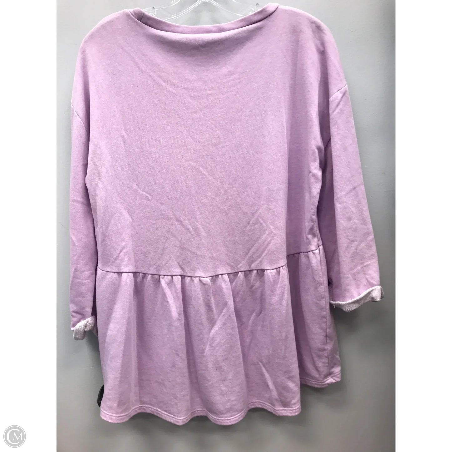 Top Long Sleeve By Loft In Purple, Size: M