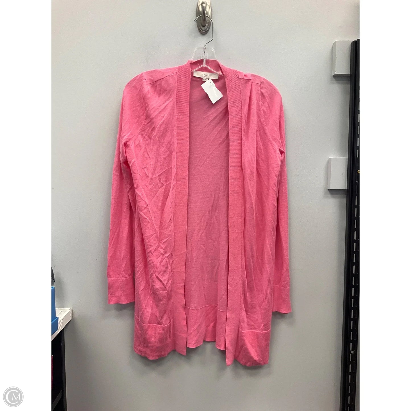 Sweater Cardigan By Loft In Pink, Size: M