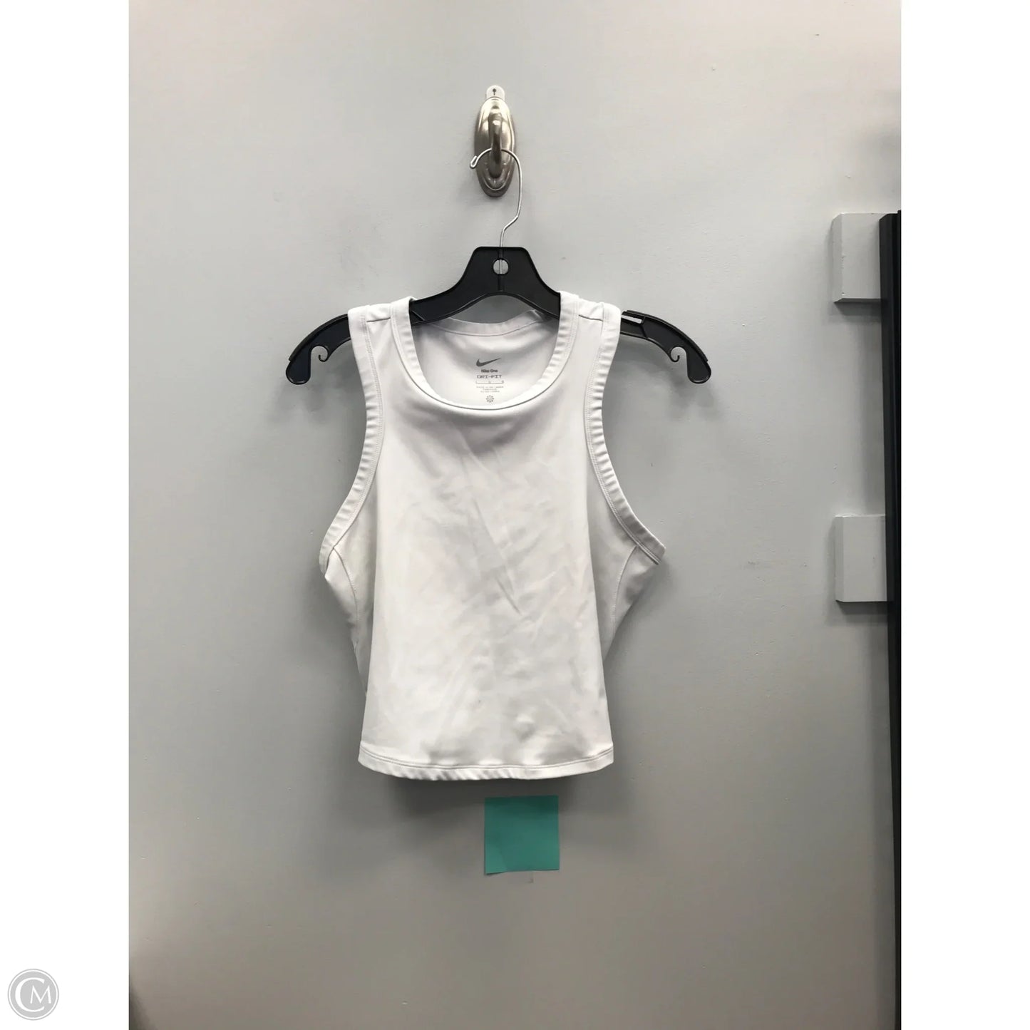 Athletic Tank Top By Nike Apparel In White, Size: L