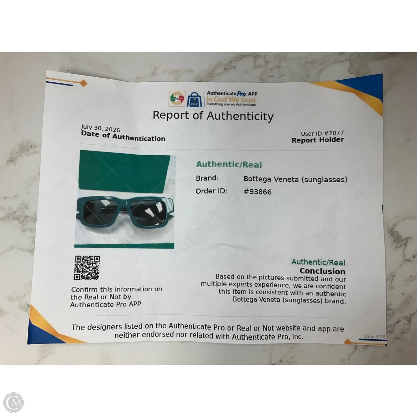 Sunglasses Luxury Designer By Bottega Veneta, Size: