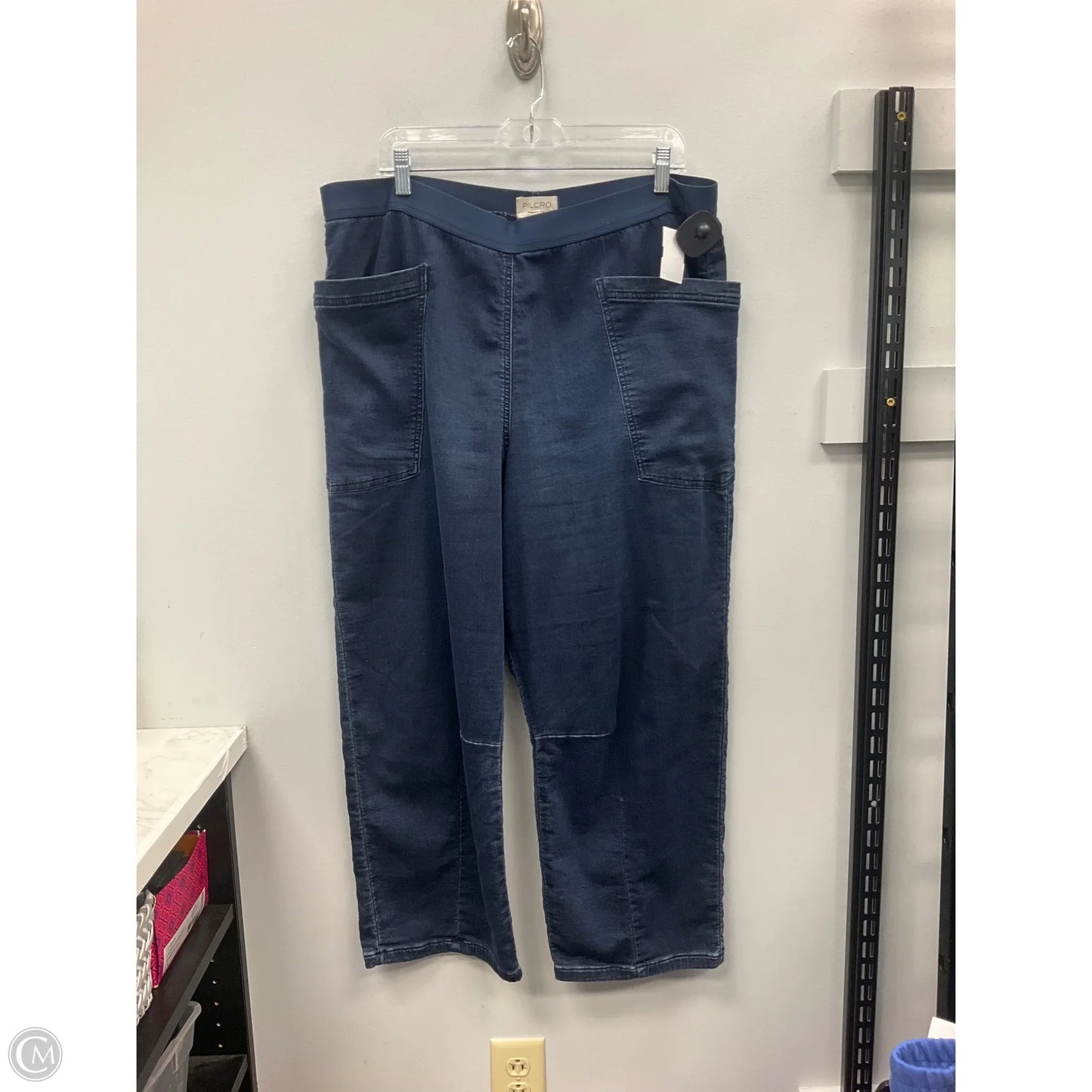 Jeans Wide Leg By Pilcro In Blue Denim, Size: Xl