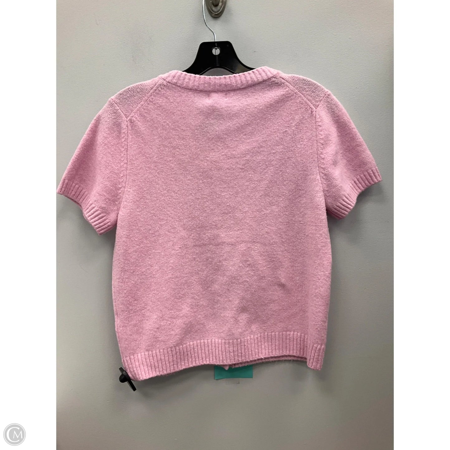Sweater Short Sleeve By Kimichi Blue In Pink, Size: S