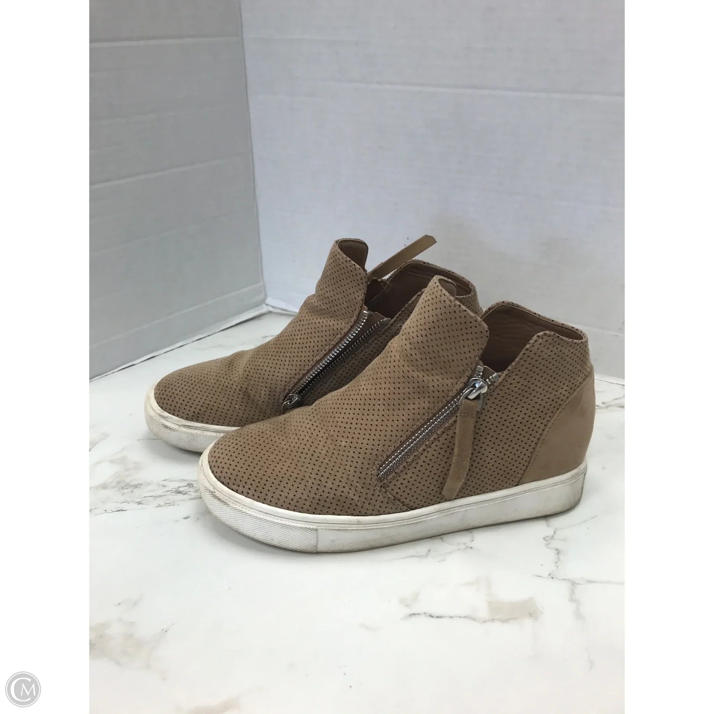 Shoes Heels Platform By Jf In Tan, Size: 7.5