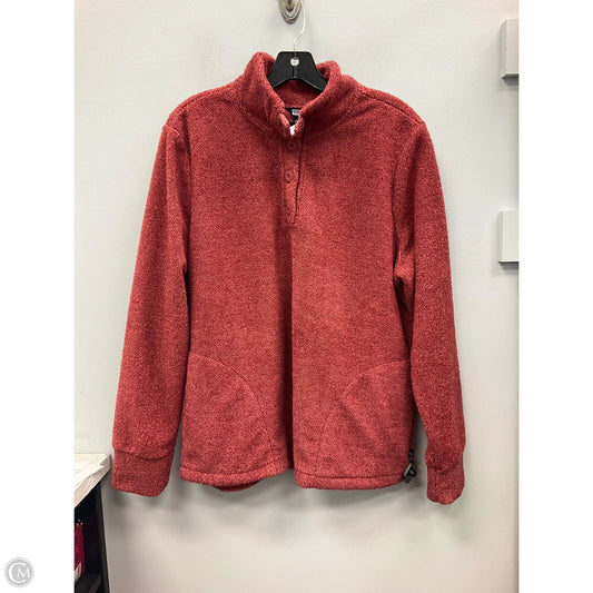Sweater By Eddie Bauer In Copper, Size: L