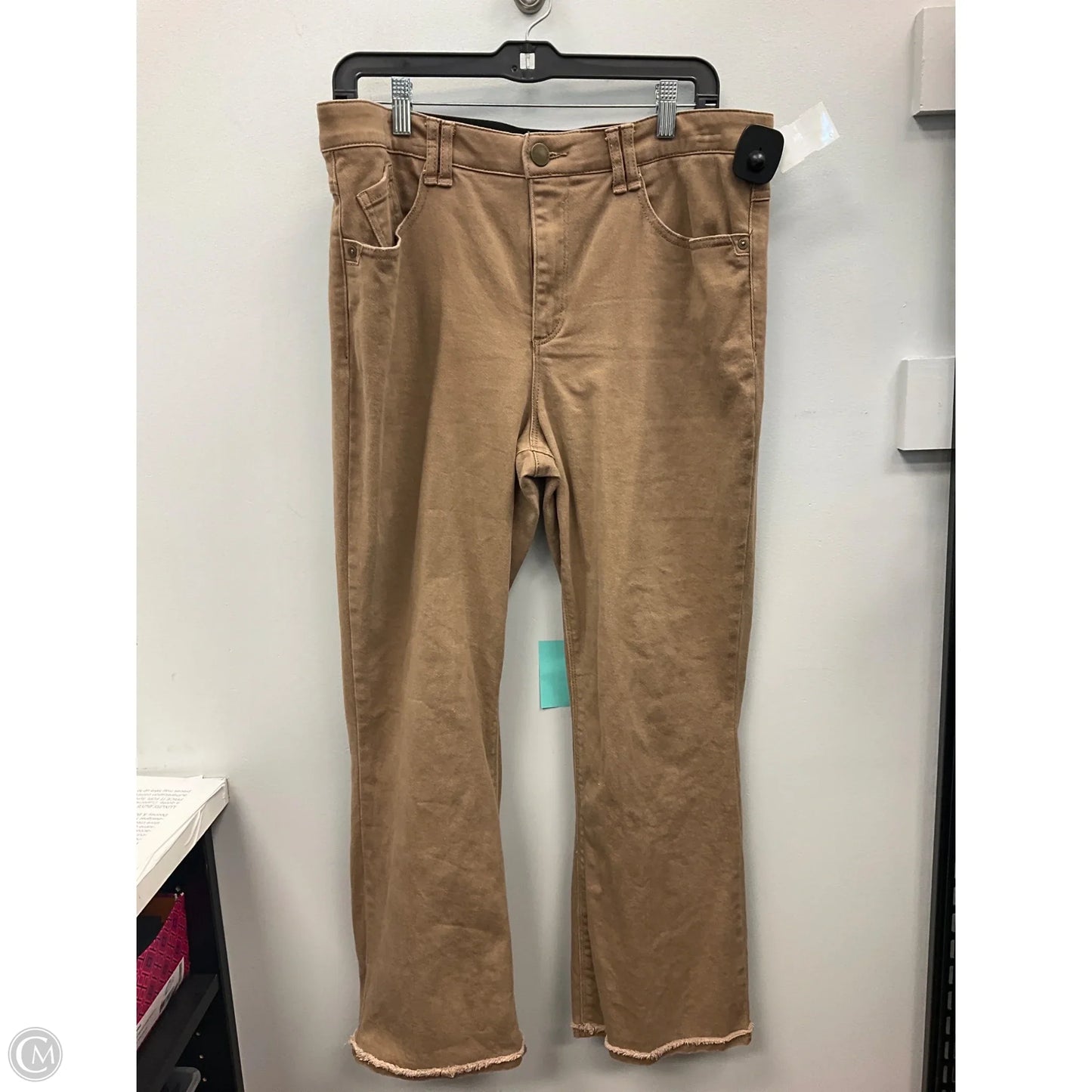 Jeans Straight By Wit & Wisdom In Brown, Size: 14