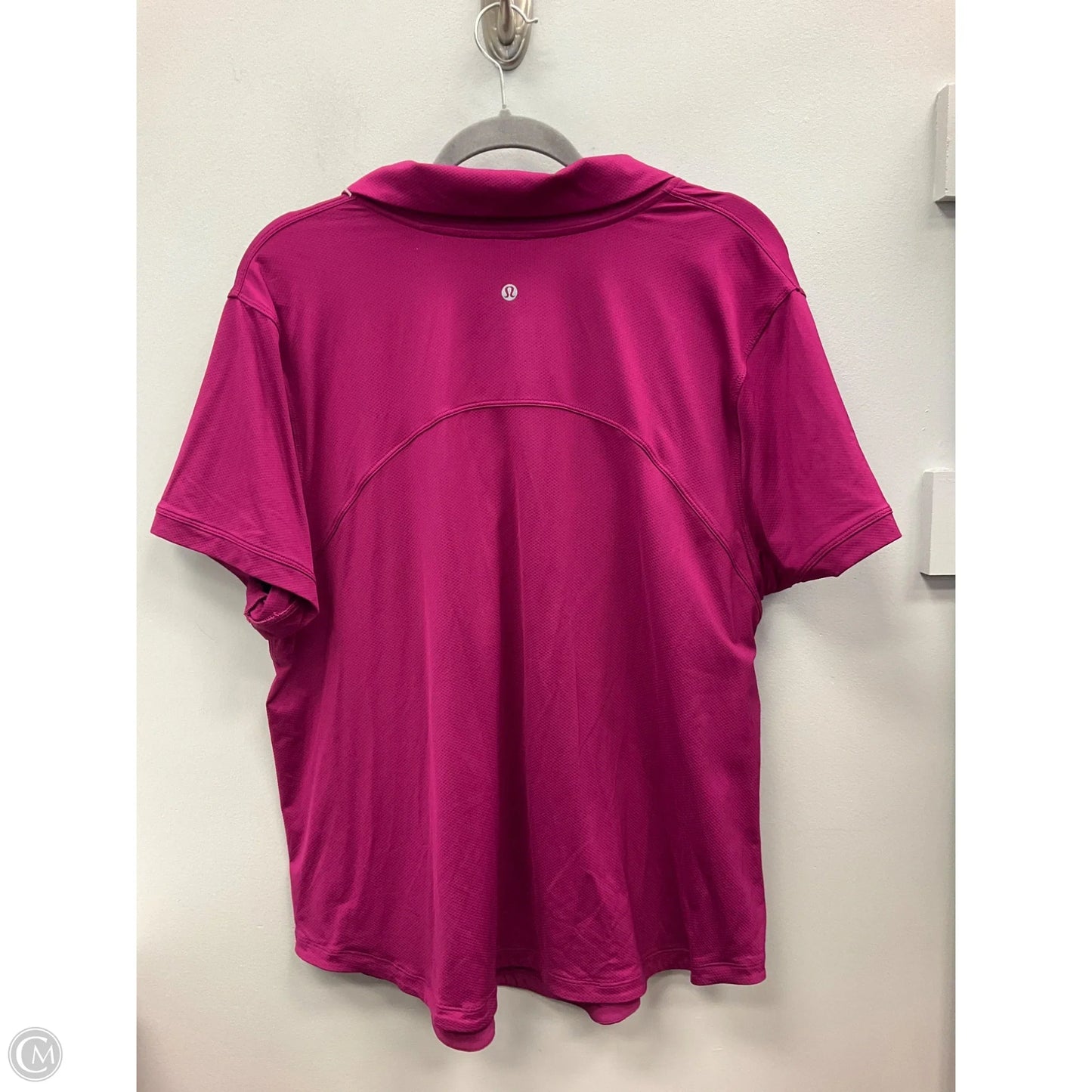 Athletic Top Short Sleeve By Lululemon In Purple, Size: 20