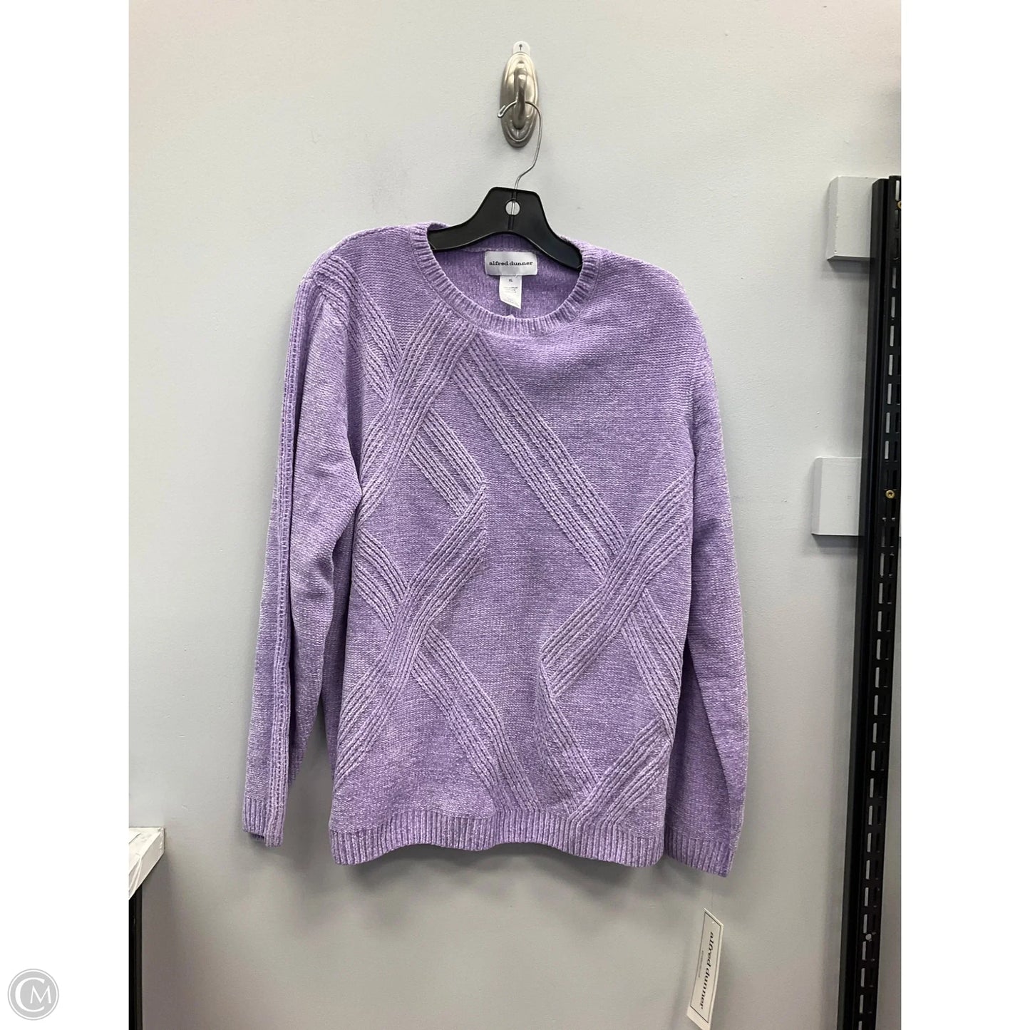 Sweater By Alfred Dunner In Purple, Size: Xl