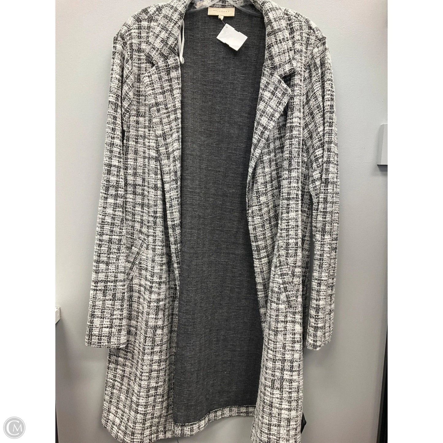 Blazer By Melloday In Black & White, Size: Xl