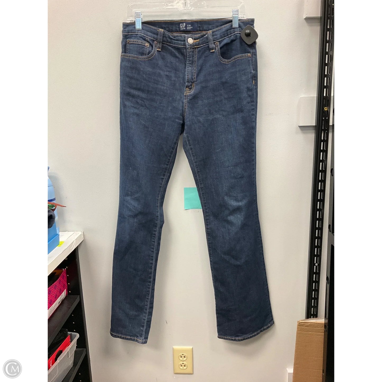 Jeans Boot Cut By Gap In Blue Denim, Size: 8