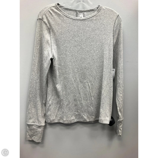 Top Long Sleeve By Time And Tru In Grey, Size: L