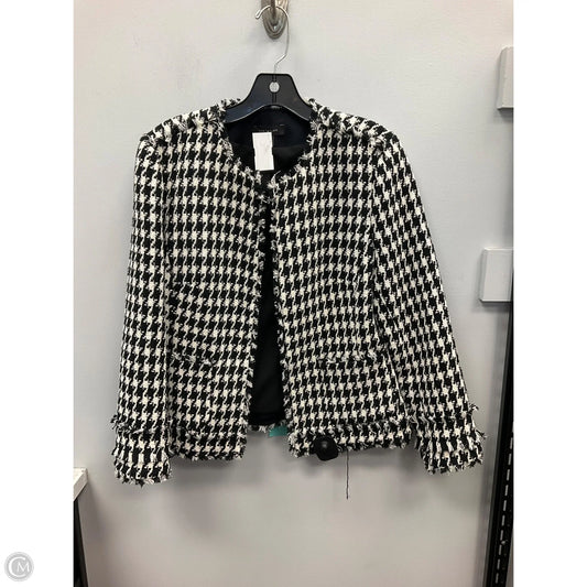 Blazer By Ann Taylor In Black & White, Size: 4
