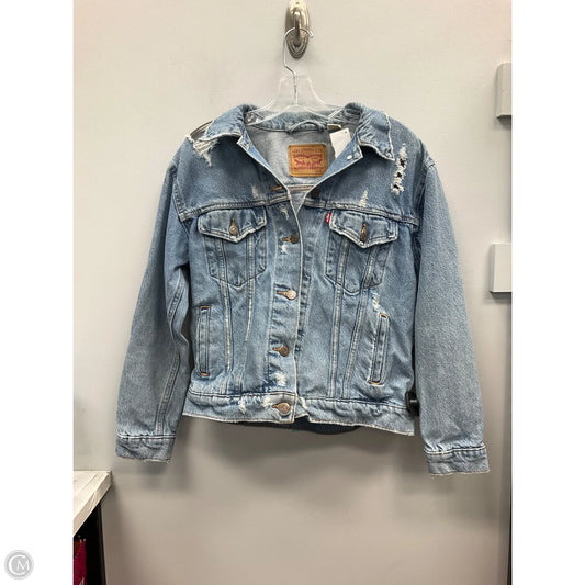Jacket Denim By Levis In Blue Denim, Size: S