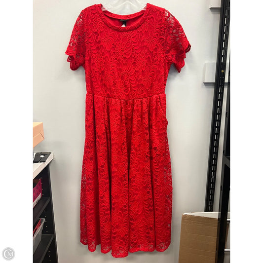 Dress Casual Midi By Torrid In Red, Size: L