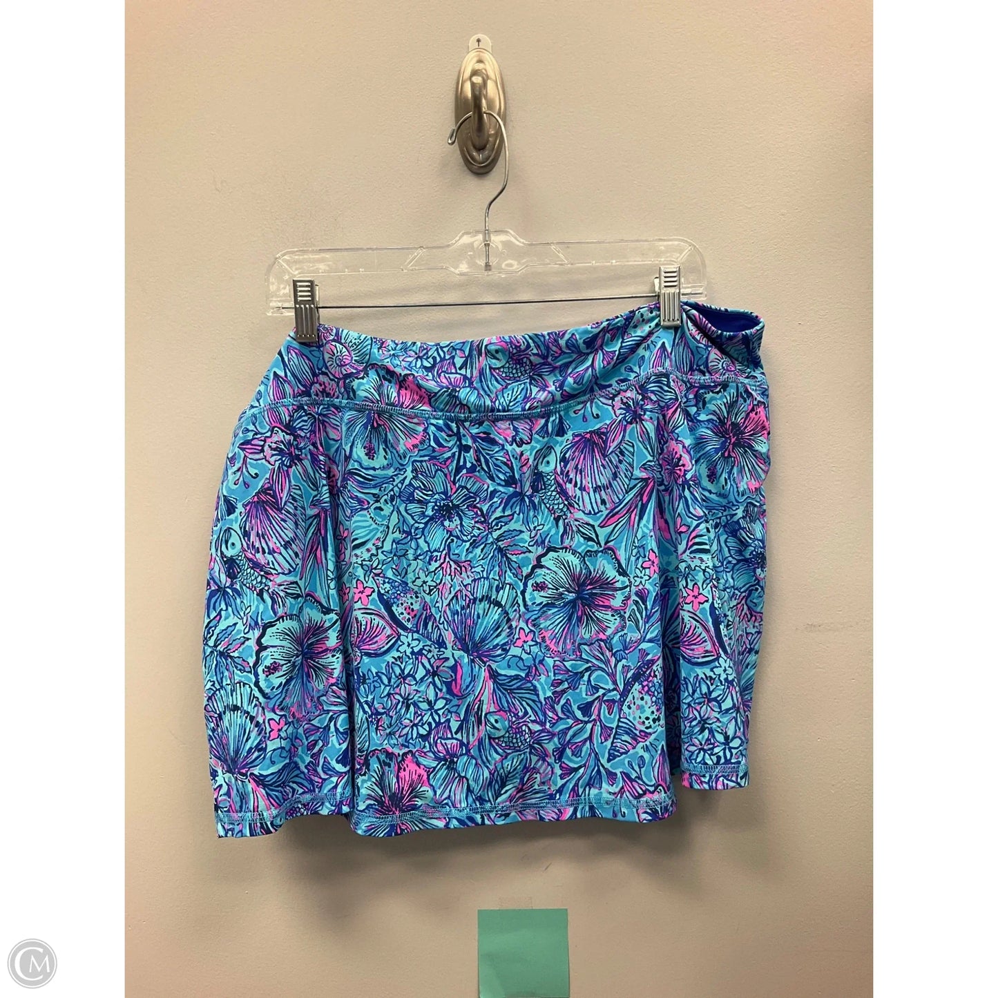 Skort Designer By Lilly Pulitzer In Blue & Pink, Size: Xxl