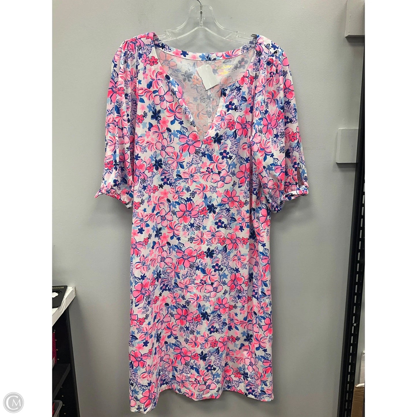 Dress Designer By Lilly Pulitzer In Floral Print, Size: Xl