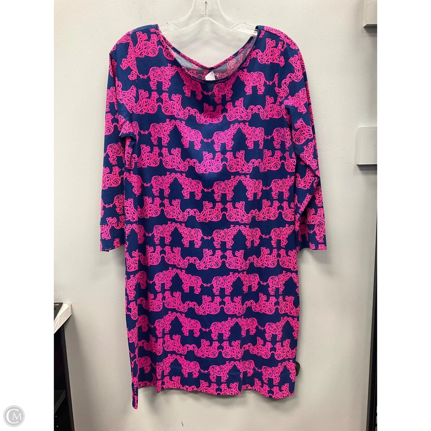 Dress Designer By Lilly Pulitzer In Blue & Pink, Size: L