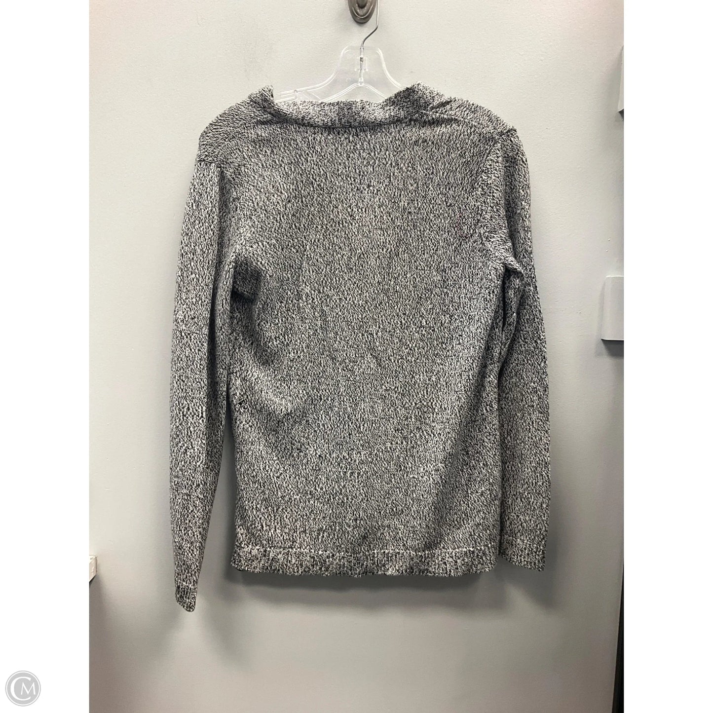 Sweater By Karen Scott In Black & White, Size: M