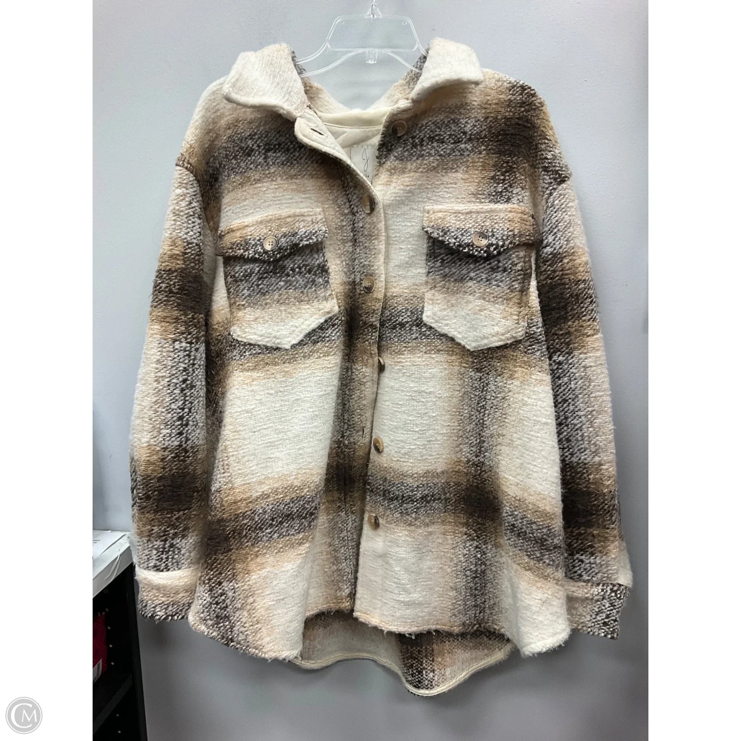 Jacket Shirt By Joie In Plaid Pattern, Size: 3x