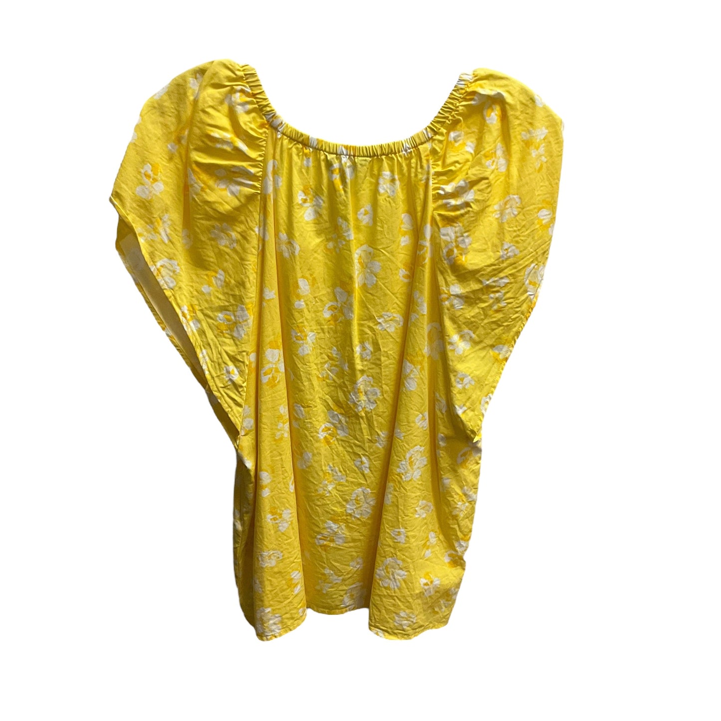 Yellow Top Short Sleeve Banana Republic, Size L