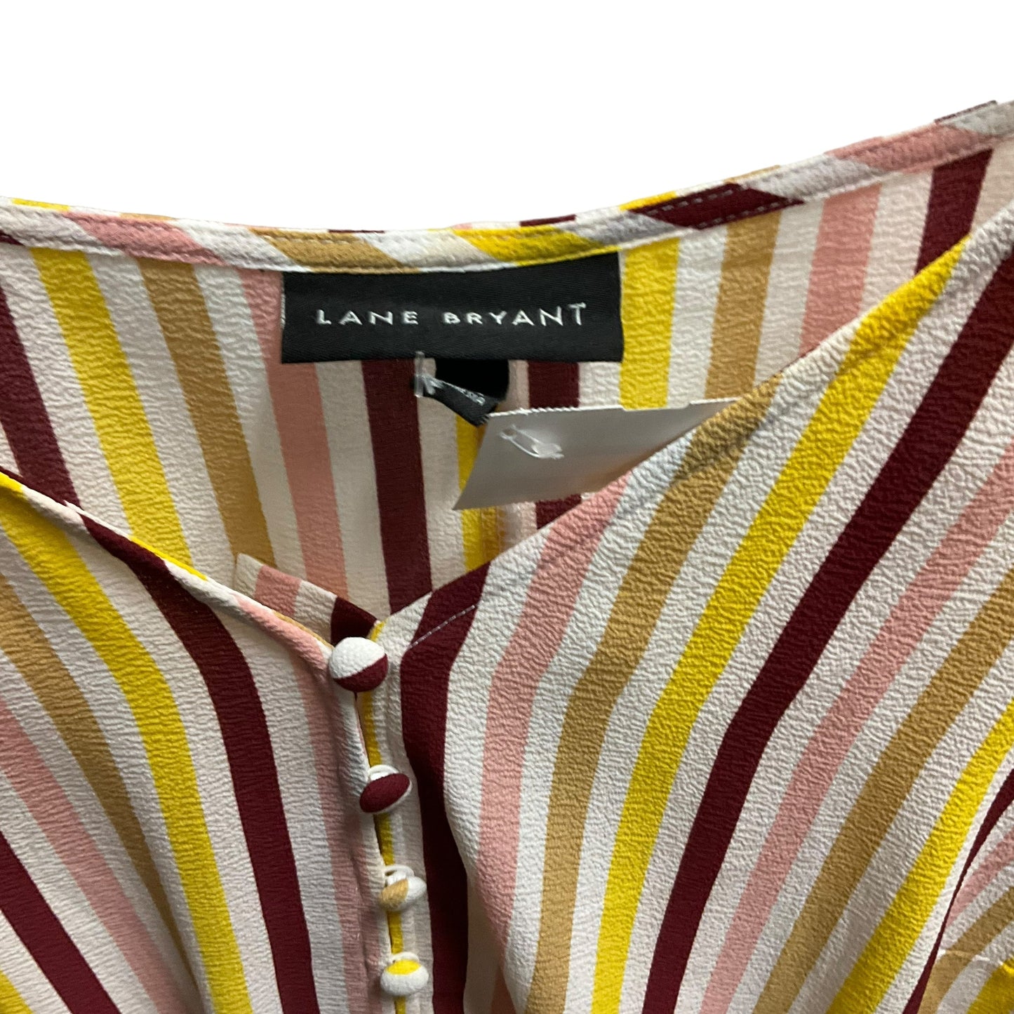 Striped Pattern Top Short Sleeve Lane Bryant, Size 16