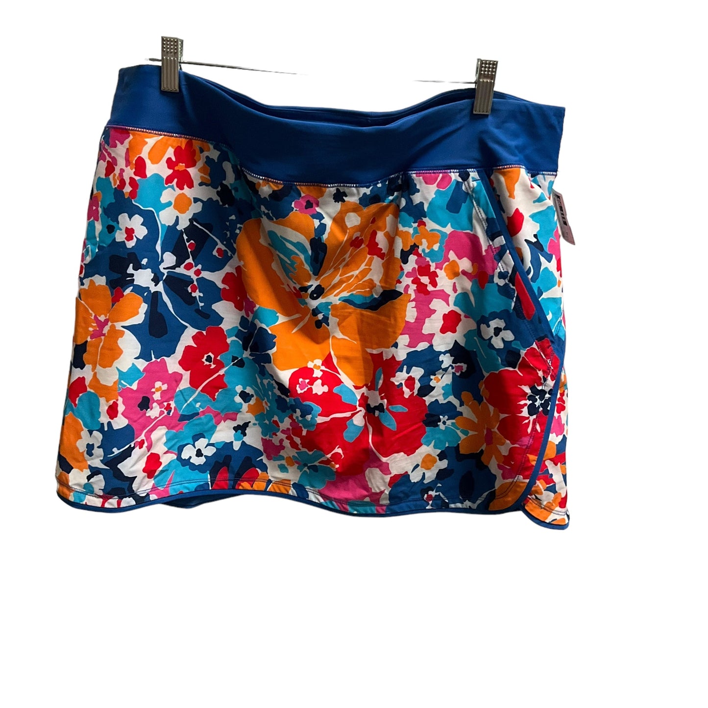 Floral Print Skort Lands End, Size 18