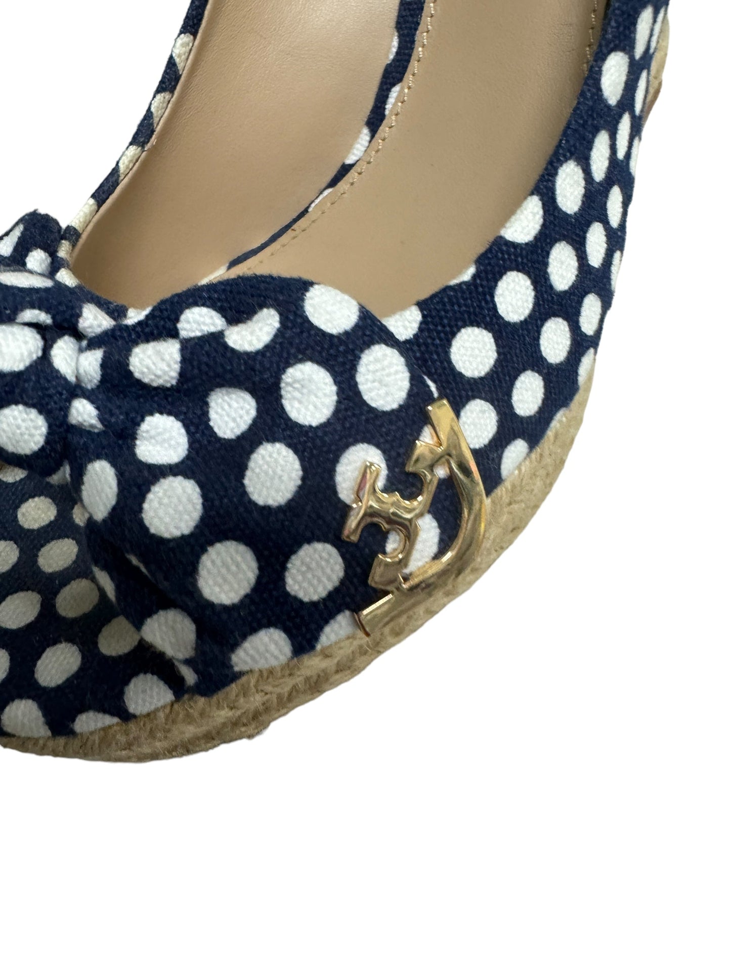 Polkadot Pattern Shoes Designer Tory Burch, Size 8