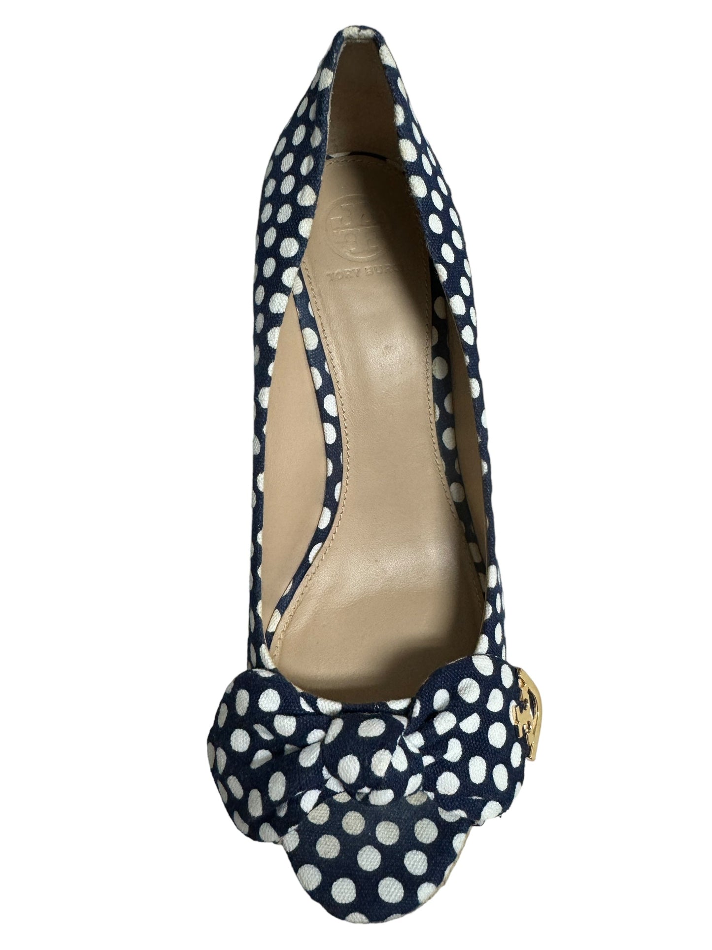 Polkadot Pattern Shoes Designer Tory Burch, Size 8