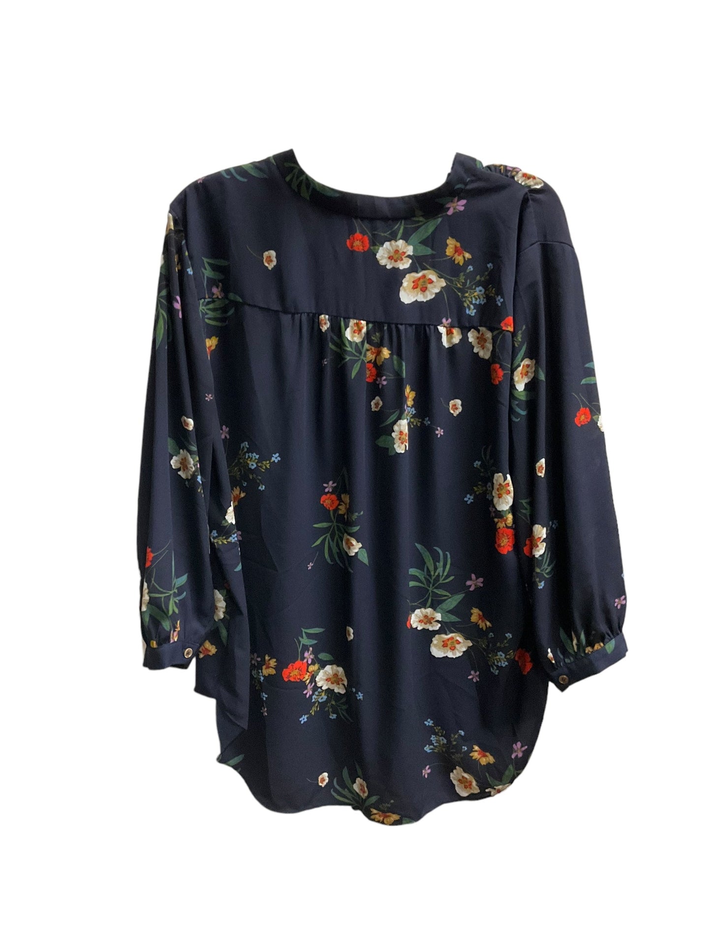 Floral Print Top 3/4 Sleeve Vince Camuto, Size 2x