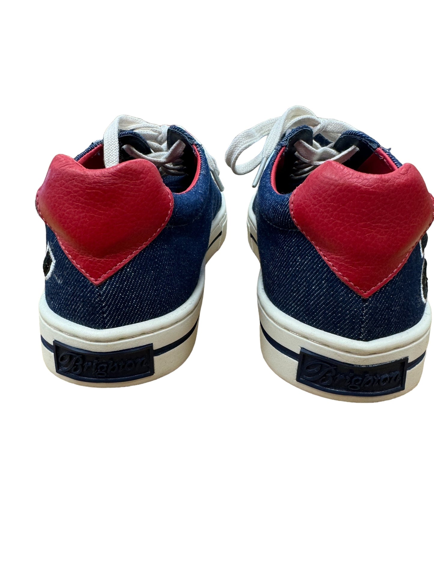 Shoes Sneakers By Brighton In Blue Denim, Size: 6