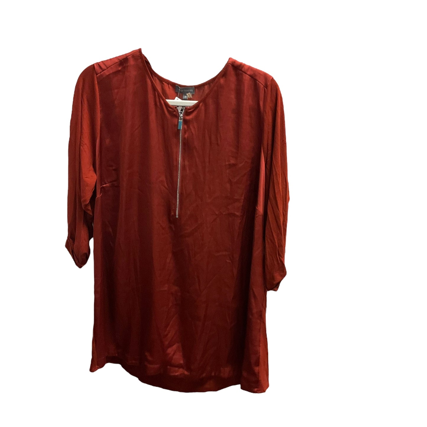 Top 3/4 Sleeve By Vince Camuto In Copper, Size: 2x