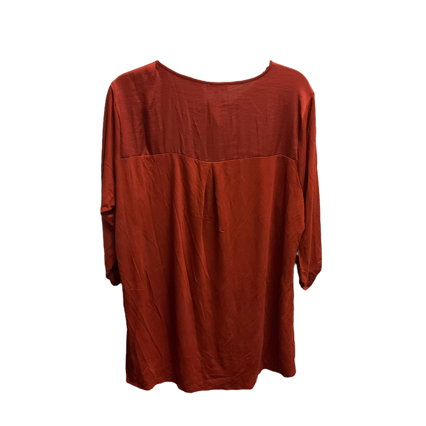 Top 3/4 Sleeve By Vince Camuto In Copper, Size: 2x