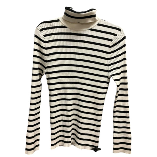 Top Long Sleeve By Loft In Striped Pattern, Size: Xl