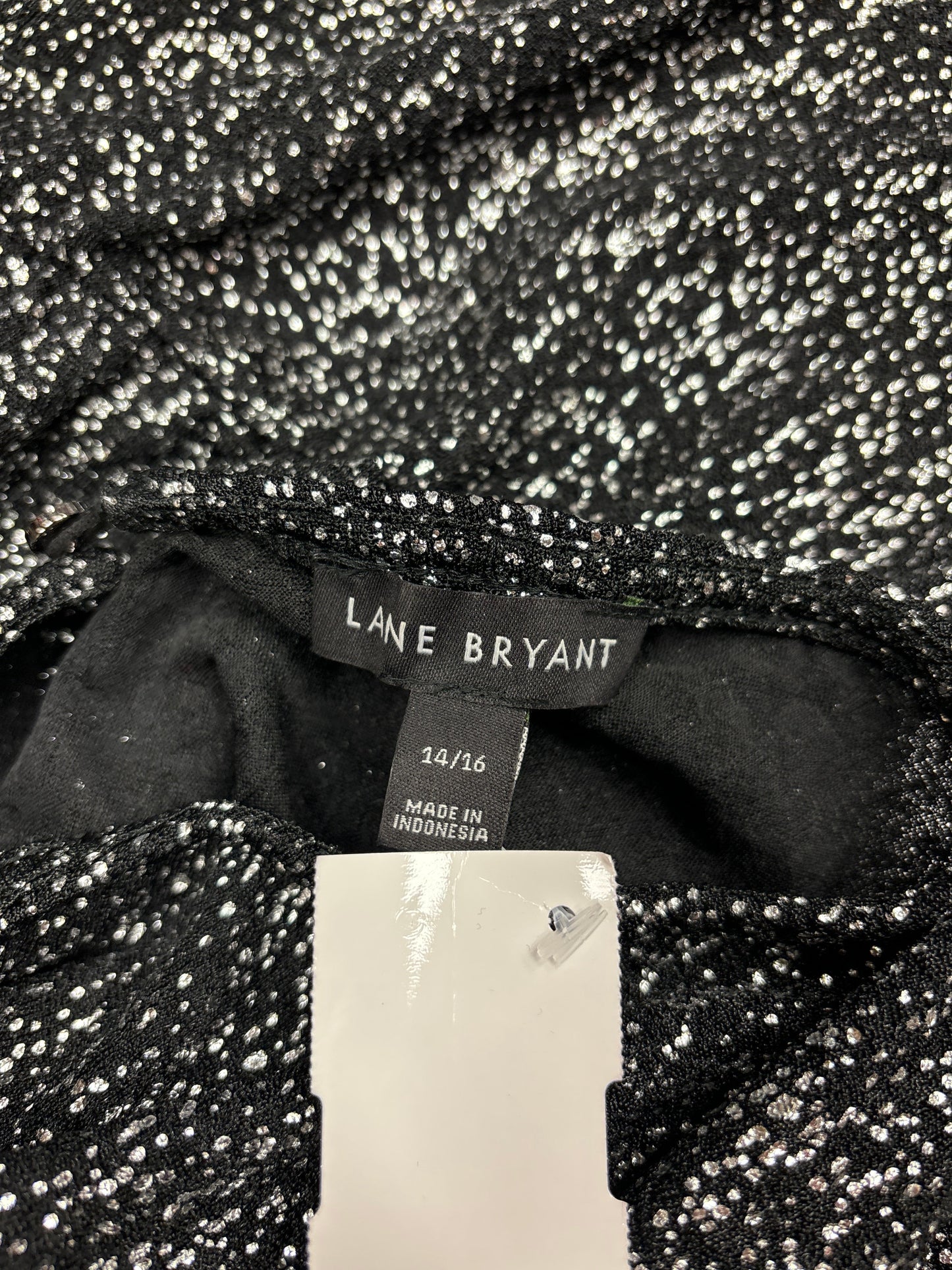 Pants Dress By Lane Bryant In Black & Silver, Size: 14