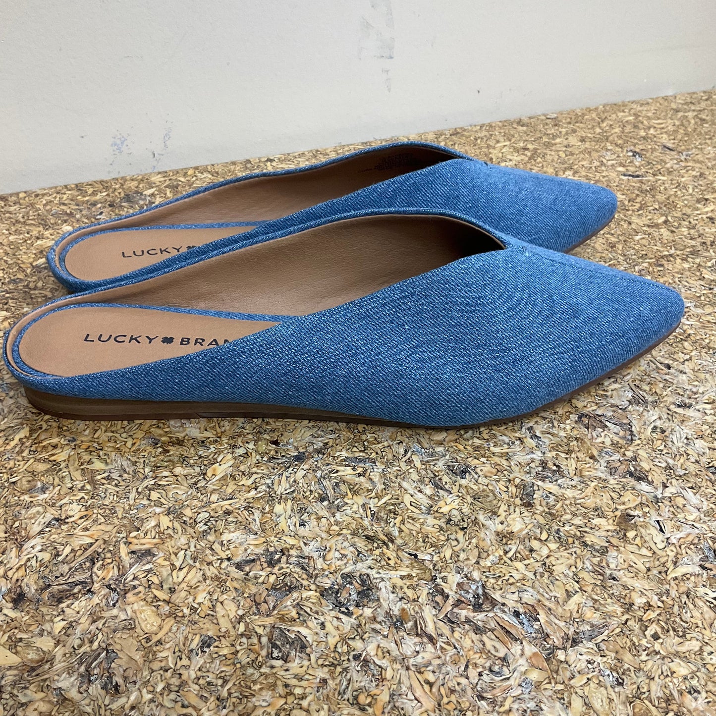 Shoes Flats By Lucky Brand In Blue Denim, Size: 9.5