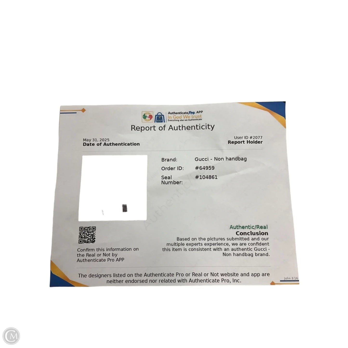 Necklace Luxury Designer By Gucci