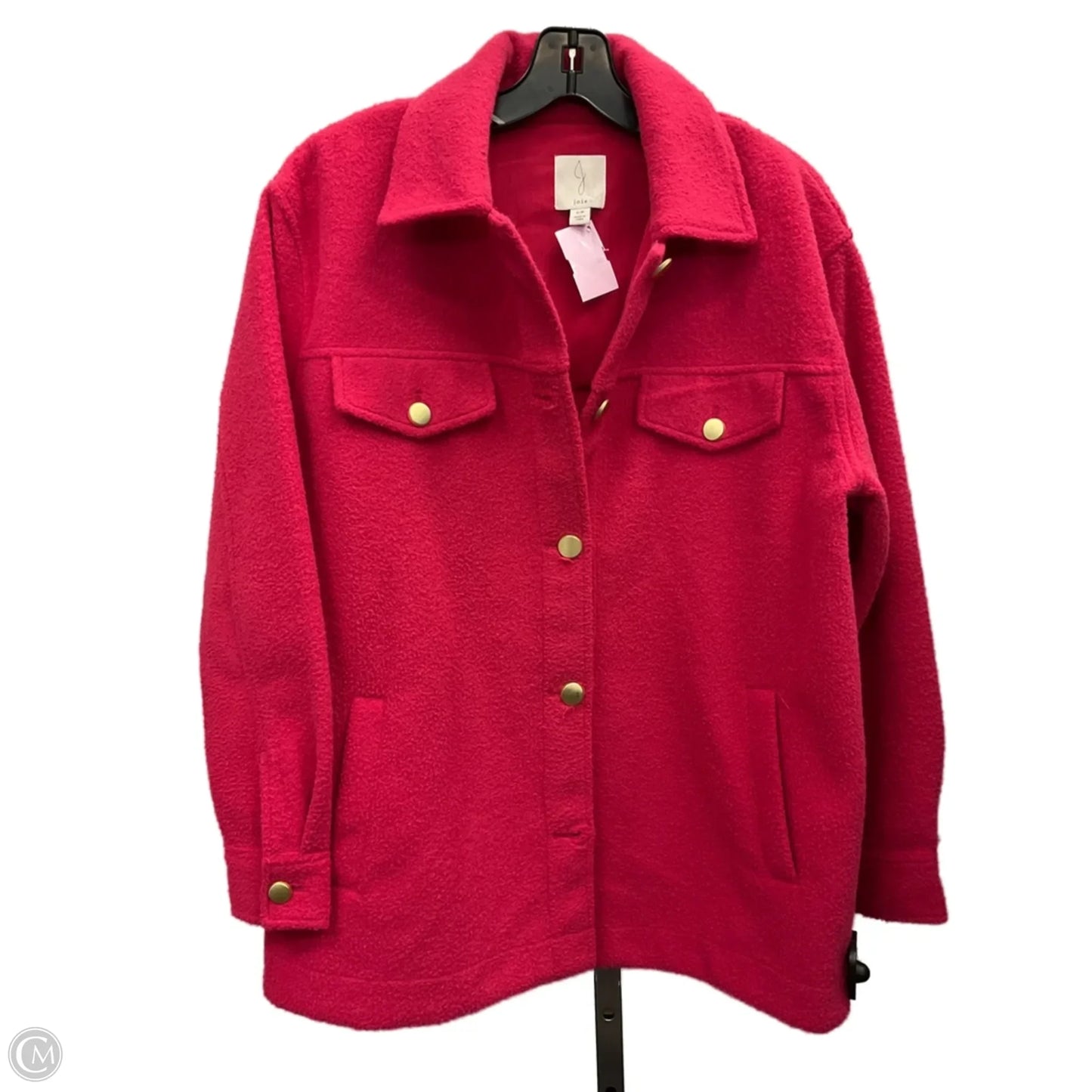 Jacket Shirt By Joie In Pink, Size: S