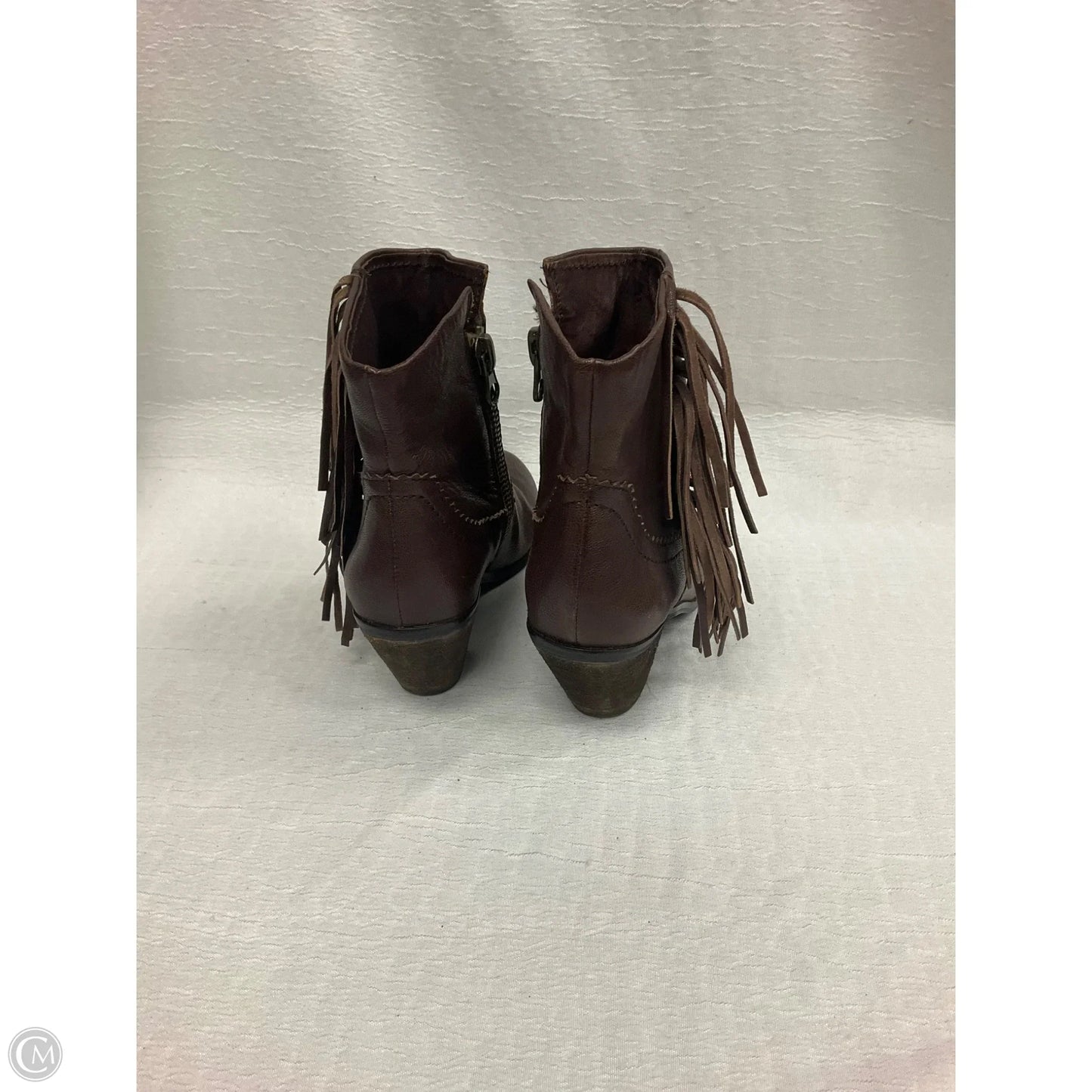 Boots Ankle Heels By Sam Edelman In Brown, Size: 7.5