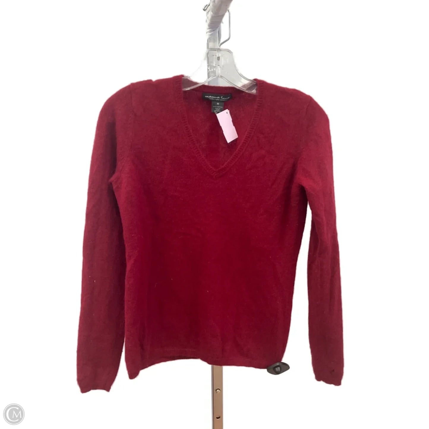 Sweater Cashmere By Marina In Maroon, Size: M